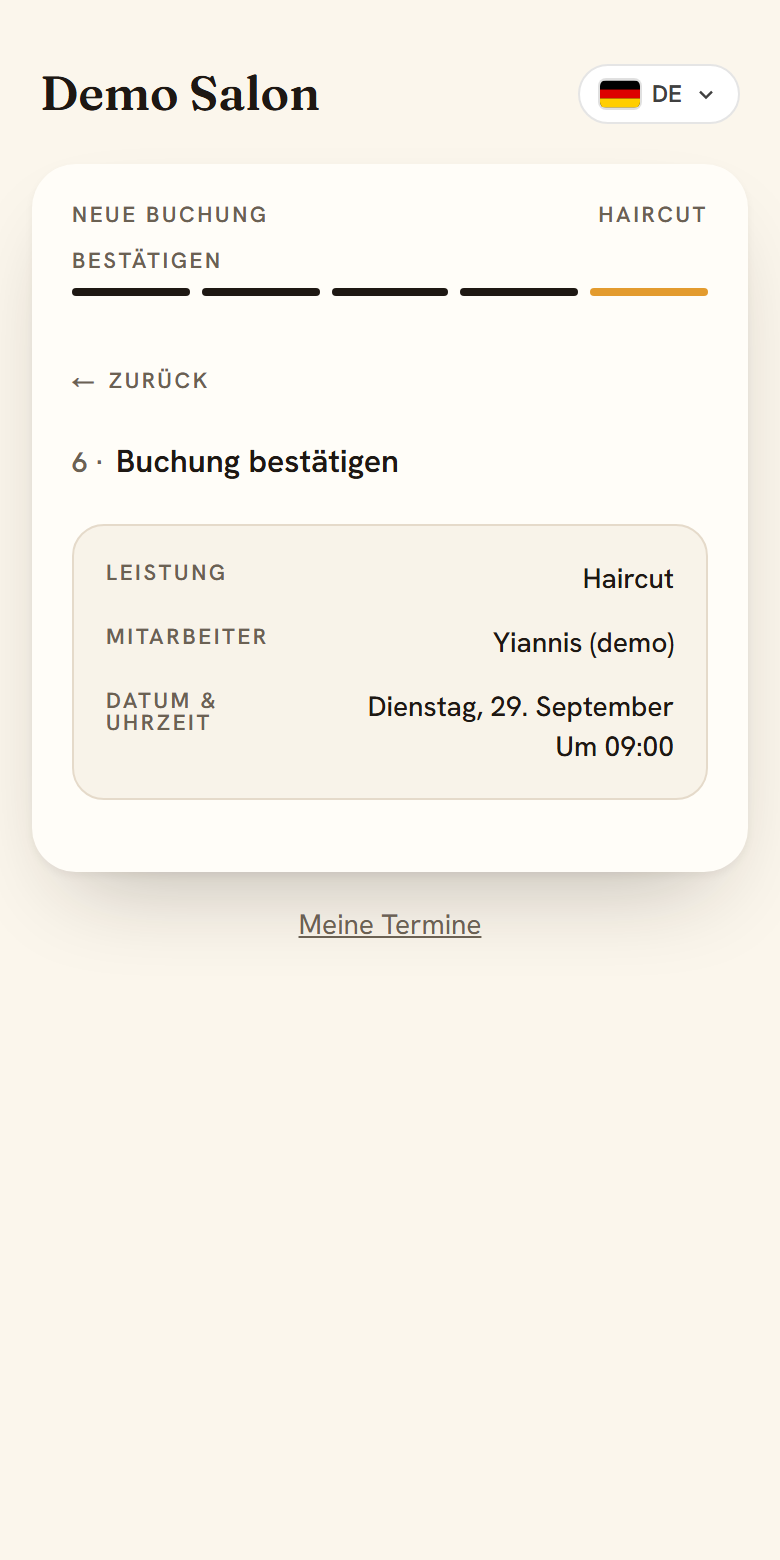 Prüfen und bestätigen