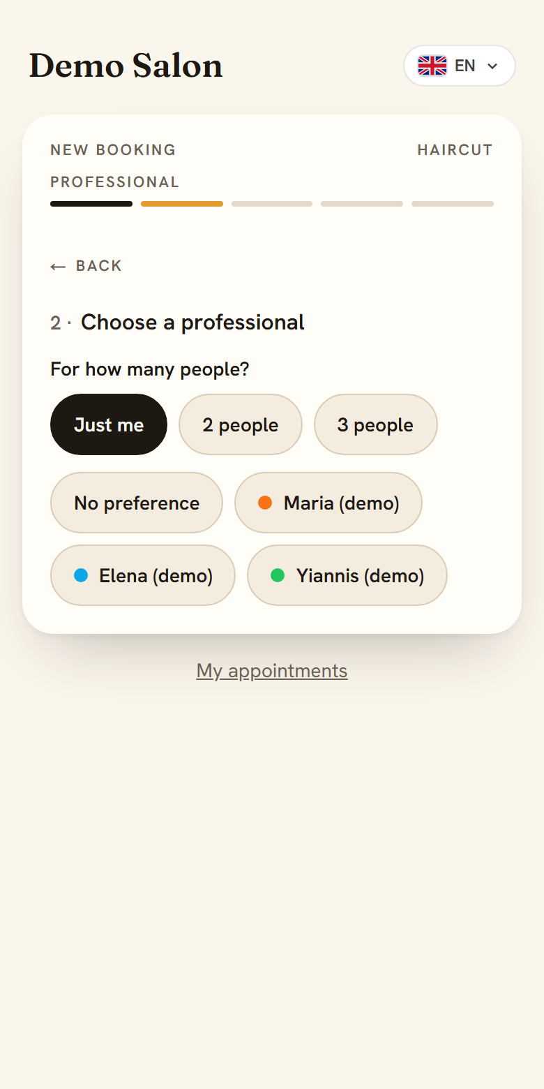 Choose a professional