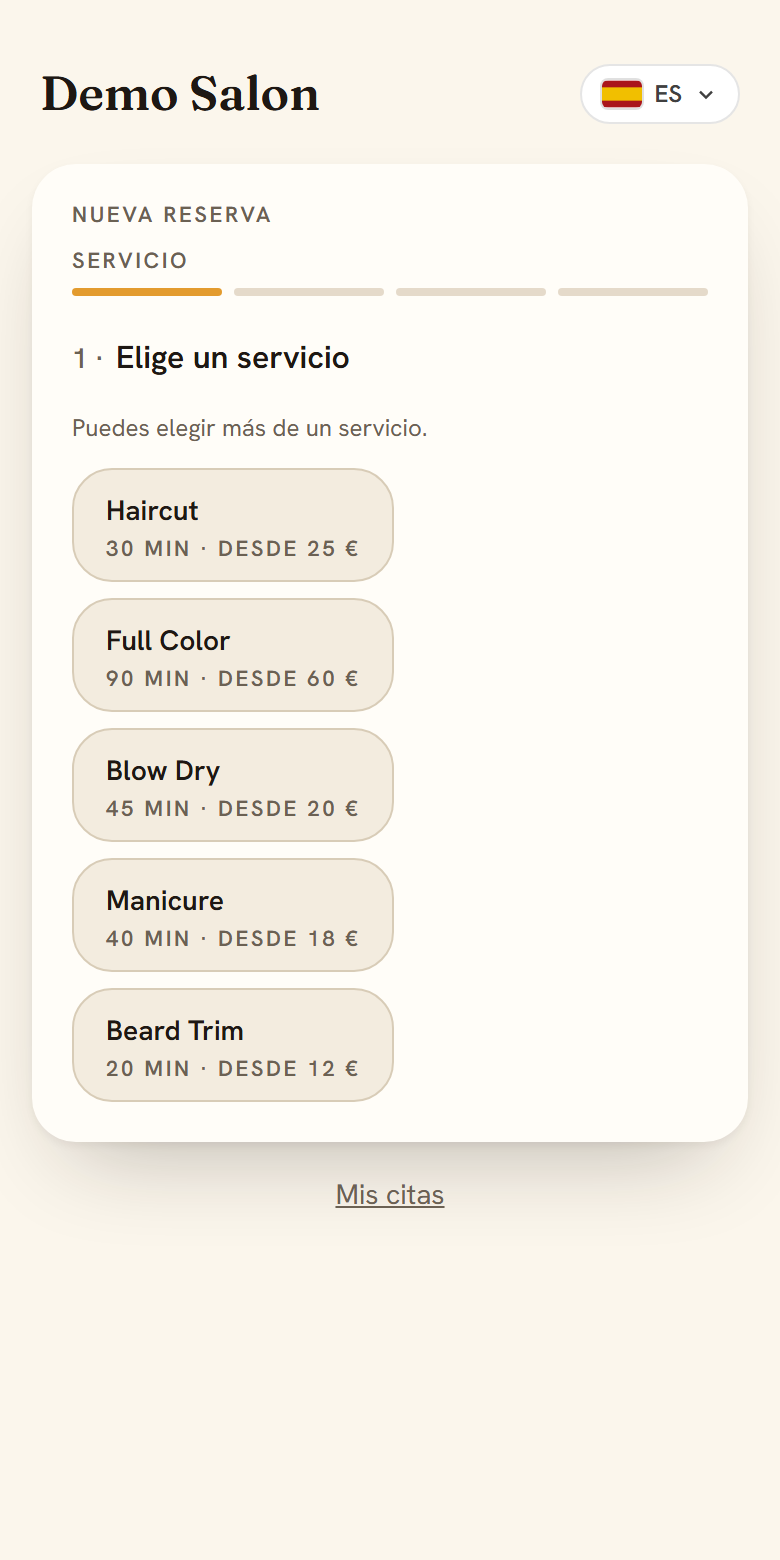 Elige un servicio