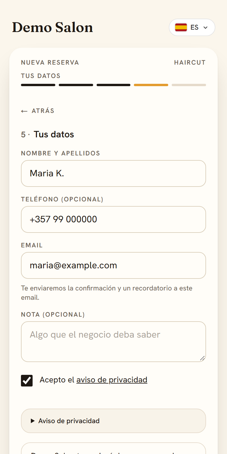Tus datos