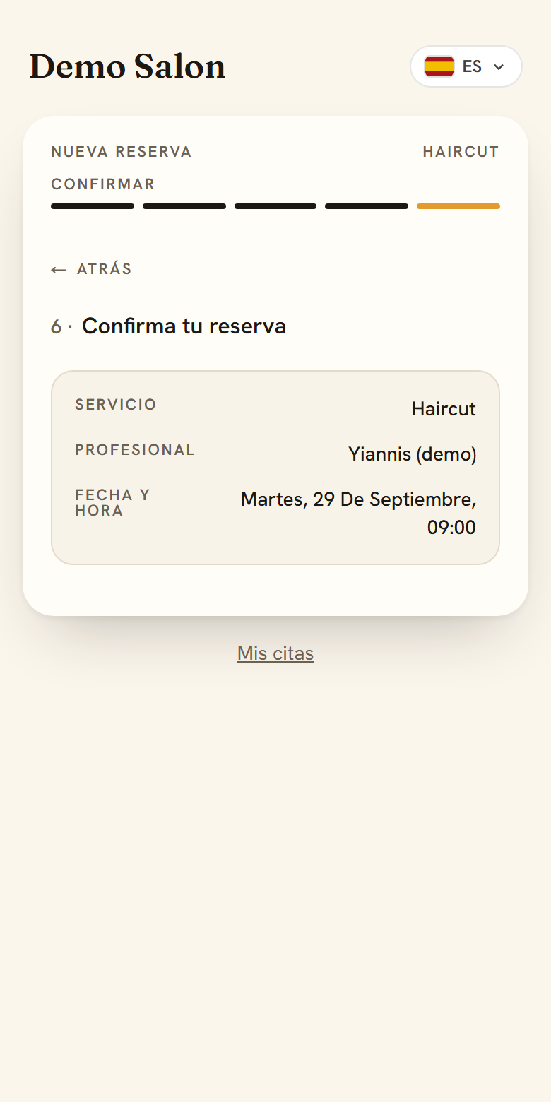 Revisa y confirma