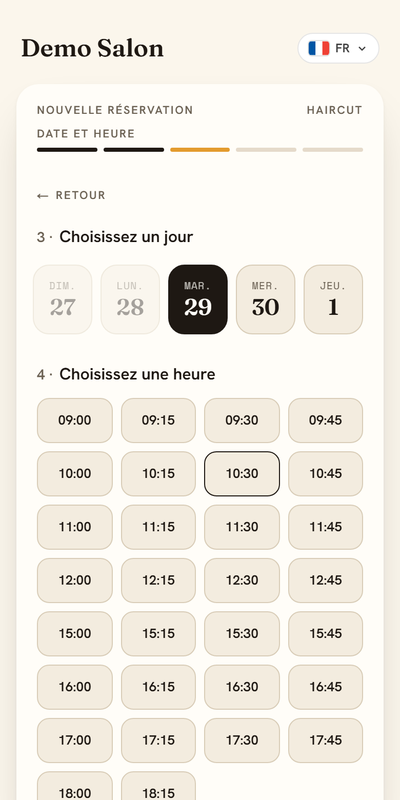 Choisissez un jour